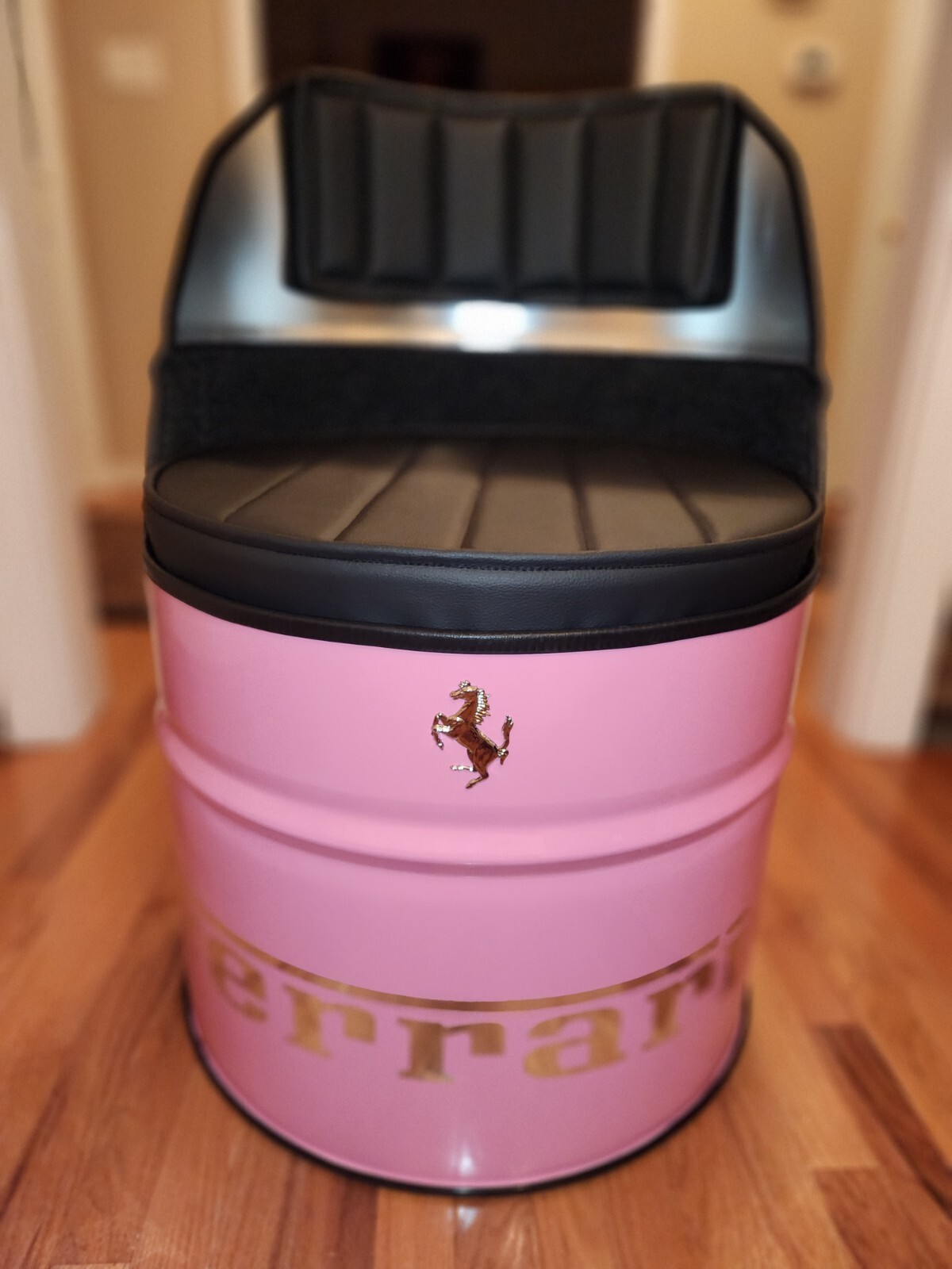 Ferrari Barbie Pink Inspired Oil Barrel One Chair