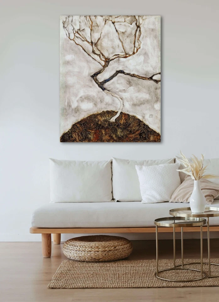 Impresión en lienzo pequeño árbol a finales de otoño de Egon Schiele Giclée, varios tamaños Foto 2 de 4