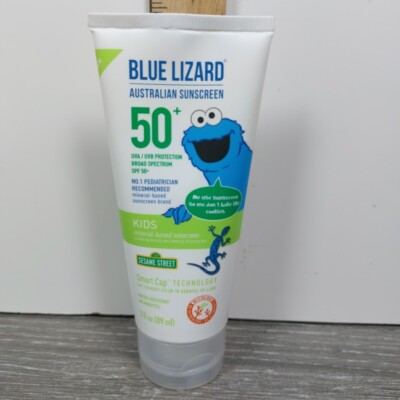 (1) Blue Lizard SENSITIVE Mineral Sunscreen & Zinc Oxide, SPF 50+ Cookie Monster