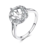 14k White Gold Round 9mm Setting Semi Mount Ring Precious Metal without Stones 