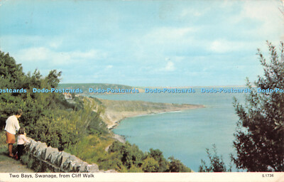 R290495 Two Bays Swanage from Cliff Walk S 1736 Dennis 1969