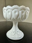VTG Original Collectible Milk Glass Fosteria Compote Trinket Dish MCM Potter