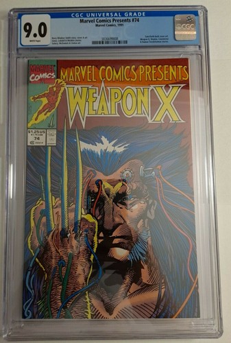 Marvel Comics Presents #74 CGC 9.2 (1991) Weapon X! Key! Newsstand Edition