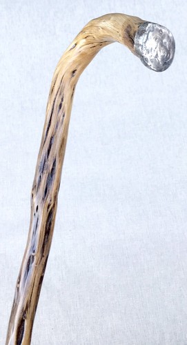 Vintage Antique 1890’ Sterling Silver Irish Blackthorn Walking Stick Cane Old - 第 4/12 張圖片