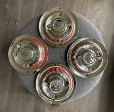 1953 1954 Corvette Hubcaps 15 Wheel Cover Set Of 4 Restored