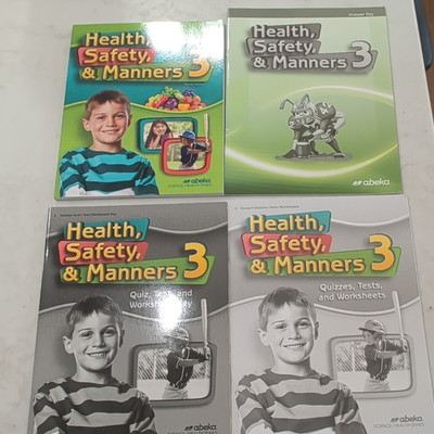 Abeka 3rd Grade Health, Safety & Manners, Student Book, Quizzes/ Tests, Answers