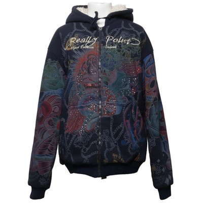 Really Point, Kapuzenpullover, Größe: XL, Schwarz/Mehrfarbig, Polyester #zsr