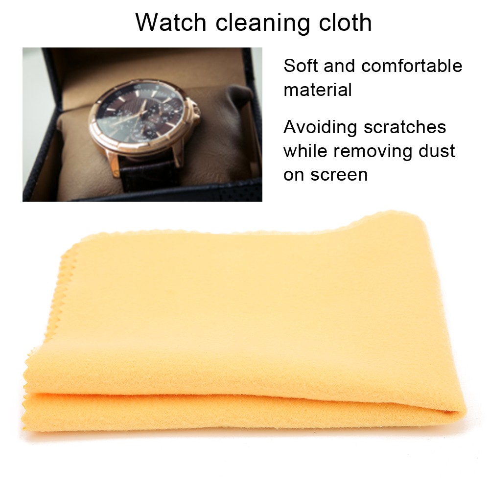 5pcs Watch Cleaning Polishing Cloth Eyeglasses Lens Cloth Wipe Watch Repair Too✈