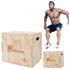 XPRT Fitness Plyo Jump box Exercise Training Box CrossFit HIIT, 16x14x2