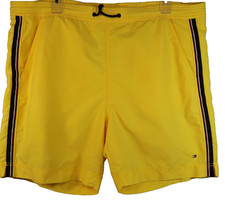 Tommy Hilfiger Men s Size XXL Lined Swim Trunks Shorts Yellow, Drawstring