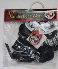 1996 Muffy VanderBear Collection Hoppy VanderHare Black  White Dress NOS