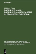 Wolfgang Förste Bodenmechanik - Bodenmechanische (Gebundene Ausgabe) (US IMPORT)