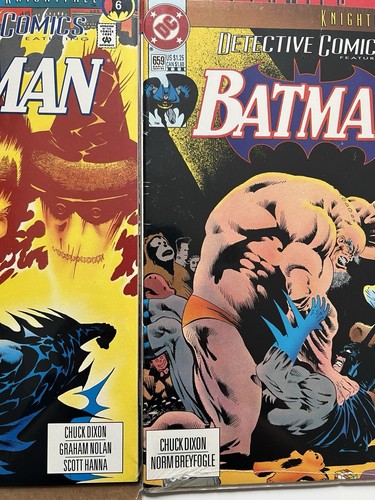 Batman Knightfall SEALED Packs inc Detective #659 3rd print Batman 492 3rd print - Picture 6 of 6