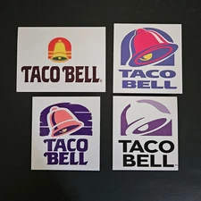 Free Same Day Shipping Old School Taco Bell Vinyl Logo Stickers
