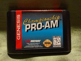 CHAMPIONSHIP PRO-AM (SEGA GENESIS, 1992) INCL. GAME CARTRIDGE, MANUAL, REG. CARD