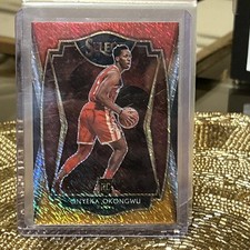 2020-21 Panini Select-Premier Level Onyeka Okongwu #186 Red White Orange Shimmer