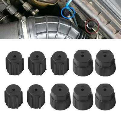 #ad 10PCS Car AC Service Valve Cap Kit 13mm Low Pressure amp; 16mm High Pressure Ca... $7.56