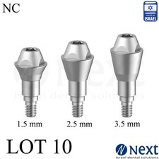 Lot x10 Straight Multi Unit for Straumann BL NC 1.5-3.5 mm