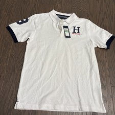 NWT Tommy Hilfiger Boys H Embroidered Logo Polo Shirt Youth Large Boys 16-18 35