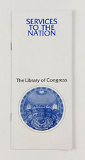 1984 Library of Congress Services Of The Nation Washington DC Info VTG Booklet