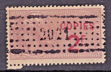 TIMBRE 1918 FISCAL COPIES N° 23-OBL. TB-VOIR SCAN RV