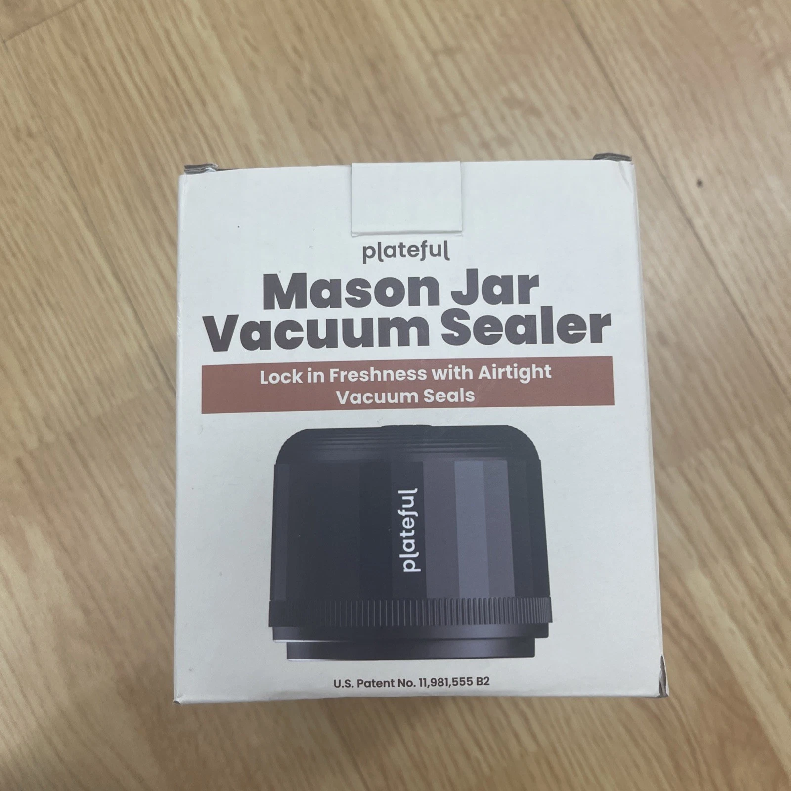 Plateful Electric Mason Jar Vacuum Sealer Kit (Lids Included) For Wide Mouth And