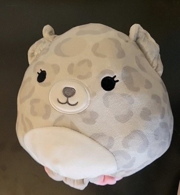 Squishmallows Dohna Pink Panda & Mischa The Snow Leopard 8 Inch Flip a Mallow