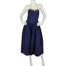 80s Vintage Dance Allure Alfred Angelo Formal Prom Cocktail Party Evening Dress