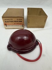 RARE Vintage Lafayette Model EL-86 Electric Buzzer Red with Box NOS 99-9024