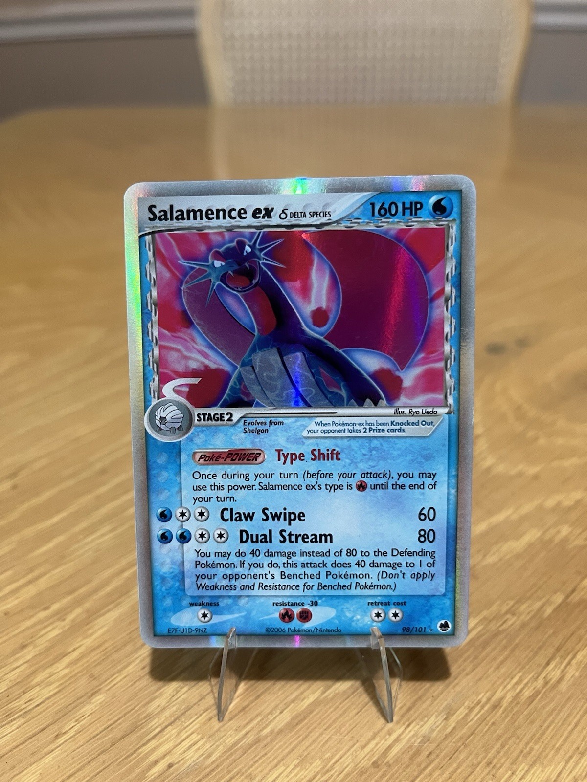 Salamence ex (Delta Species) - 98/101 - Pokemon Dragon Frontiers Ultra Rare NM