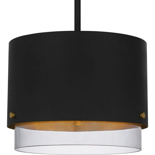 Matte Black Three Light Pendant from the Elio Collection - Picture 5 of 6