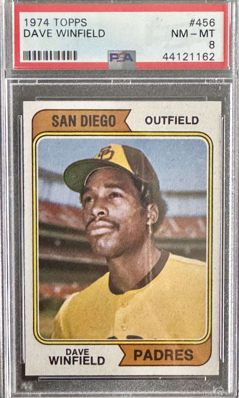 1974 TOPPS DAVE WINFIELD #456 PSA 8 NM-MT  RC! Centered, Nice..🔥
