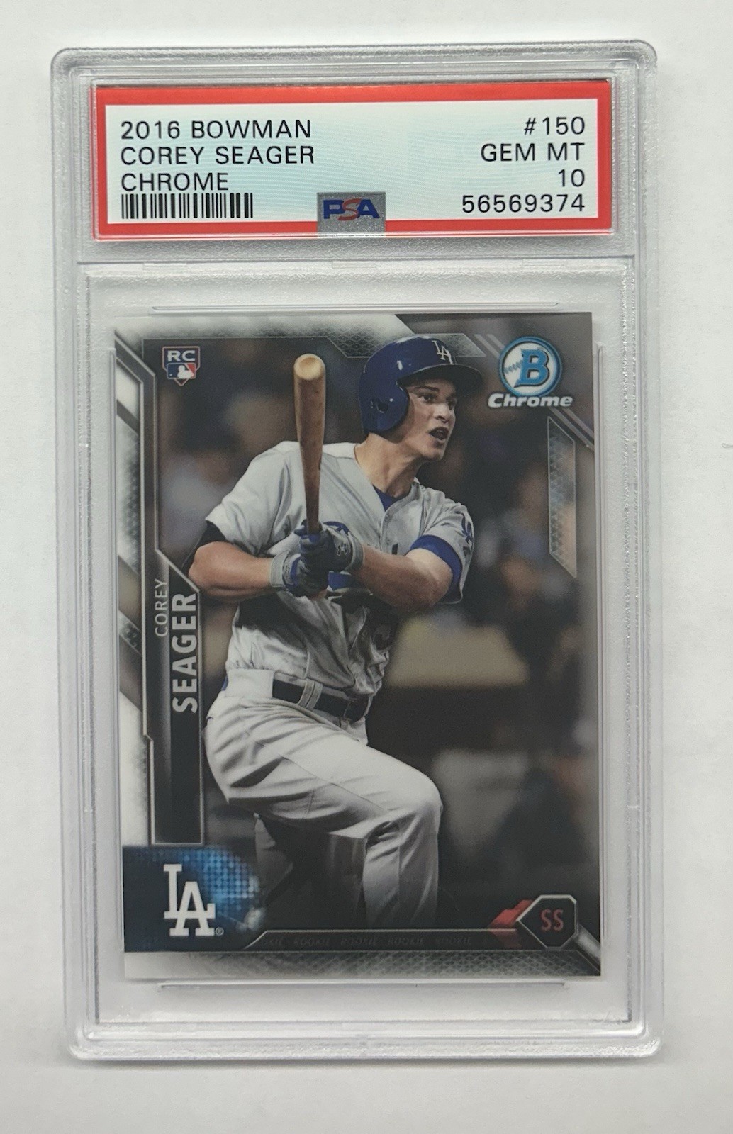 2016 Bowman Chrome Corey Seager 150 PSA 10 ROOKIE RC