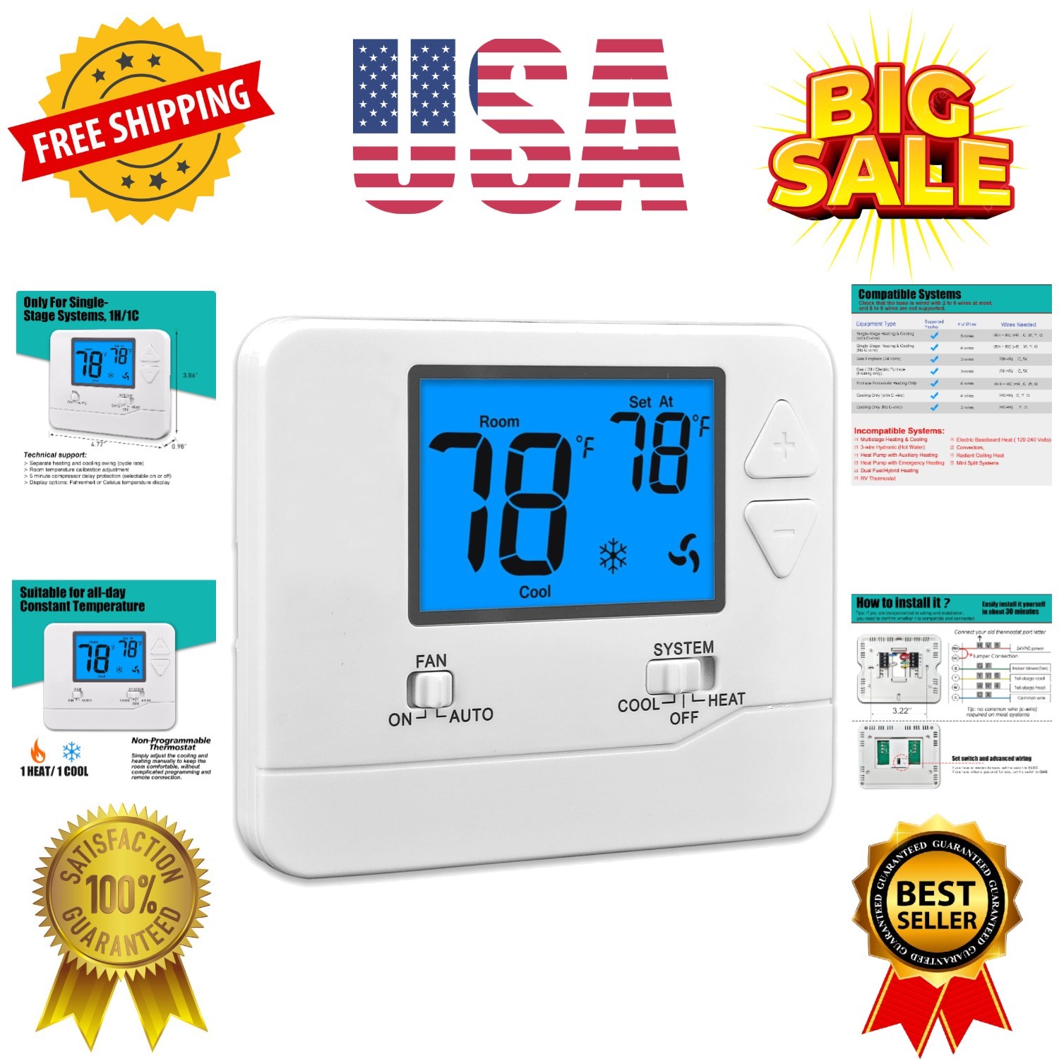 S For Home 1 Heat/1 Cool Conventional Single-stage...