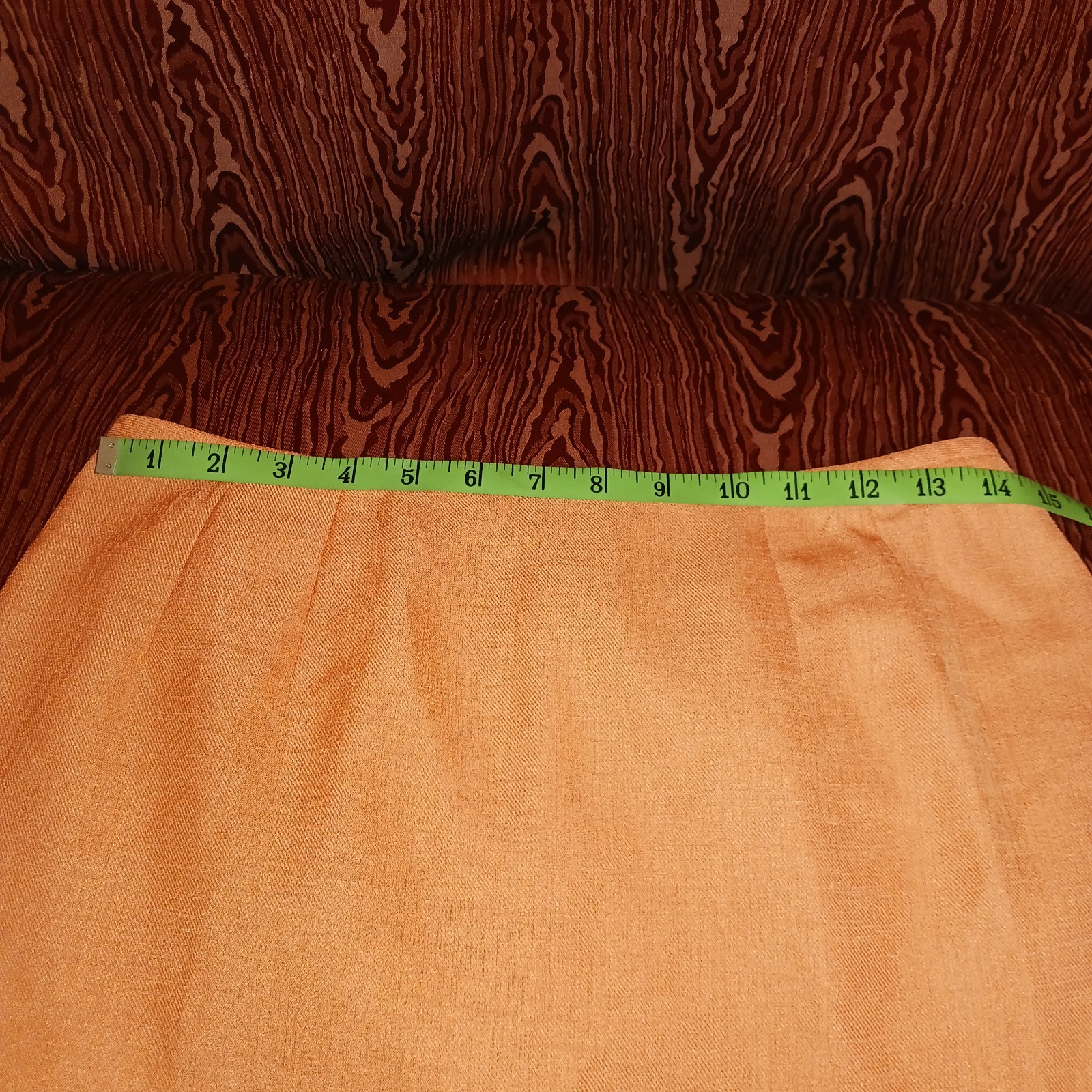 LE SUIT 2 Piece Peach Long Sleeve Collared Button Up Skirt Suit Women's Sz 6