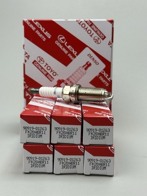 6pcs Iridium Spark Plugs for Camry Tacoma V6 3.5L (OEM 90919-01263 FK20HBR8)