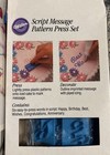 Vintage Wilton Script Message Pattern Press Cake Decorating Words Cookie Cutter — photo 6
