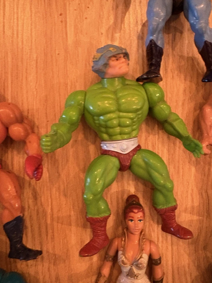 LOT VINTAGE LES MAITRES DE L UNIVERS MOTU 13 FIGURINES FRANCE MALAISIE HK MATTEL - Photo 4/4