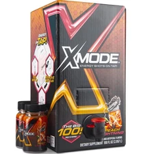 XMODE Energy Shots Dispenser 100 Servings Peach Lightning Sugar Free Extra Stren