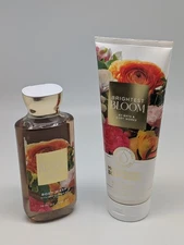 Bath & Body Works Brightest Bloom Hydration Body Cream 10 oz & Body Wash 10 oz
