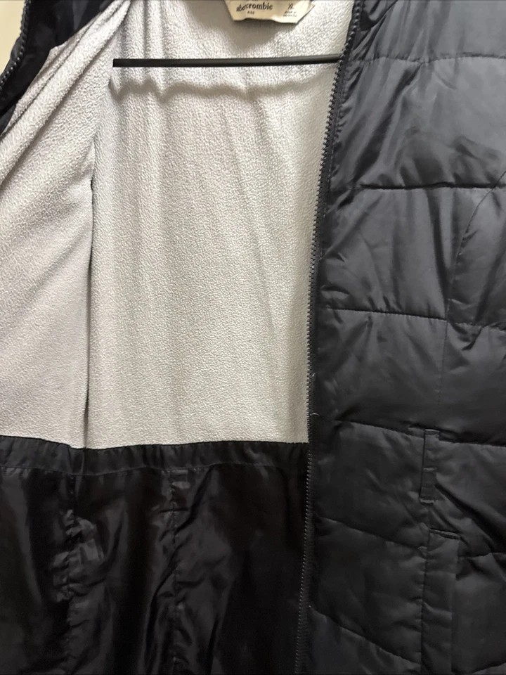 Ambercrombie & Fitch Waterproof Girls Down Puffer Hooded Coat Xl Long - Image 3 of 4