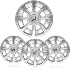 Universal 8" Golf Cart Hub Caps Set of 4 for EZGO Club Car Yamaha Silver