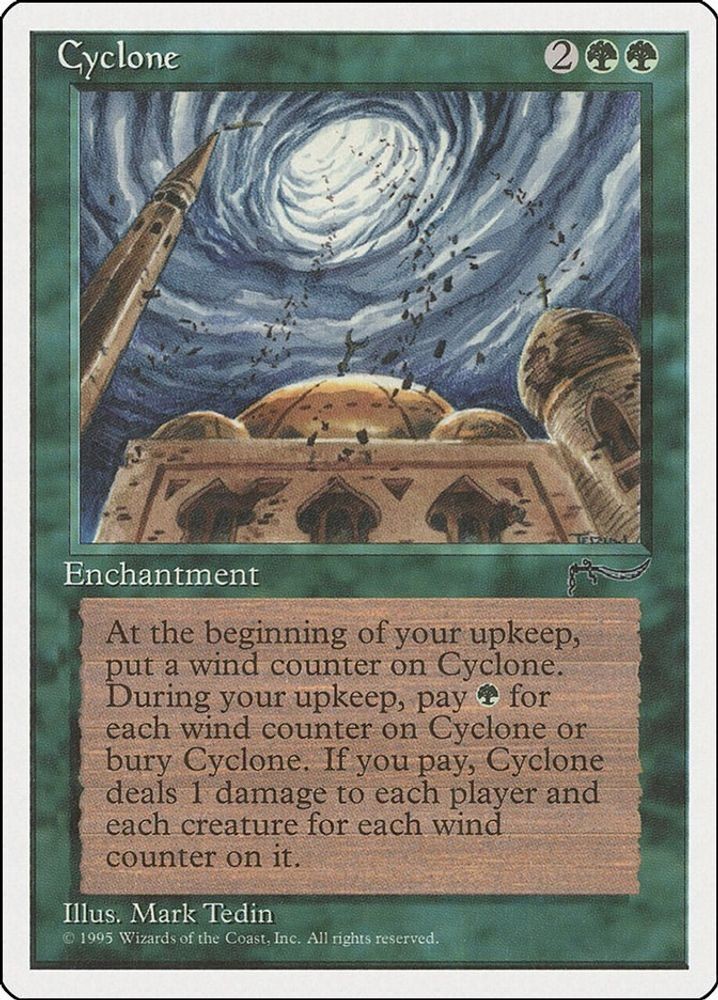 1995 Magic: The Gathering: Chronicles - Cyclone (#62, Rare, Lightly Played)