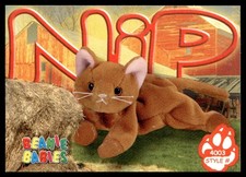 1999 Beanie Babies 2nd Edition Series 4 Nip the Gold Cat  214