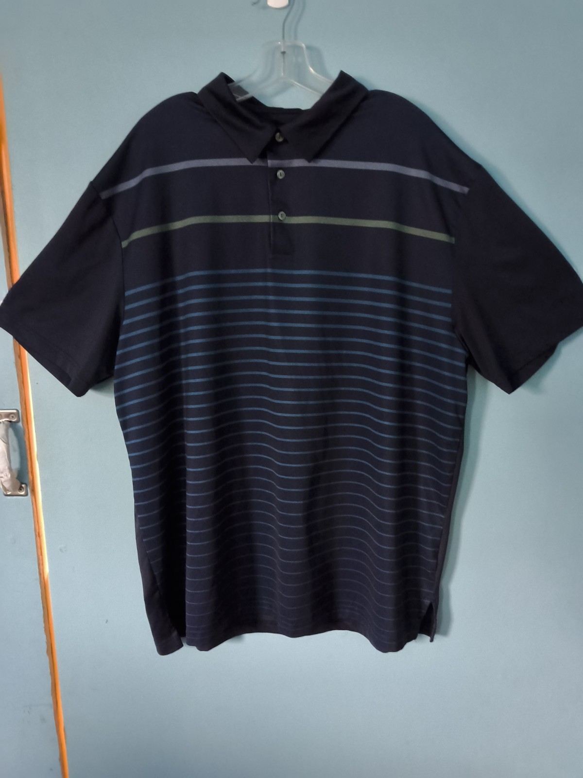 Ben Hogan Performance 3-Button Collared Blue & Gr… - image 1