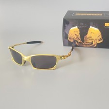 Oakley X-metal Squared Polarized Sunglasses Black Lenses/Gold Frame