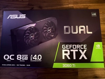 ASUS Dual GeForce RTX 3060 Ti V2 OC 8GB GDDR6 LHR GPU w/ Original Box