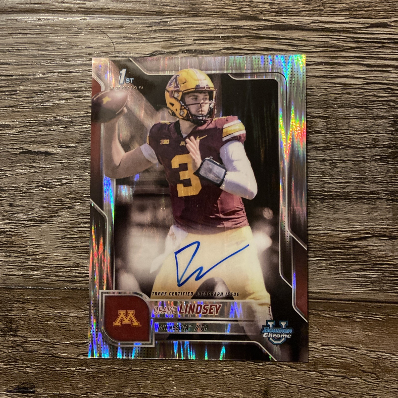 2025 Bowman Chrome U- Drake Lindsey  1st Bowman Stealth Auto 