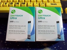 100 ONE TOUCH ULTRA TEST STRIPS 1 X 100, EXP 11-30-26, VERY GOOD SEALED BOX