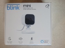 Blink Mini Smart Security Camera Compact Indoor Plug-In, 1080p HD Video Night
